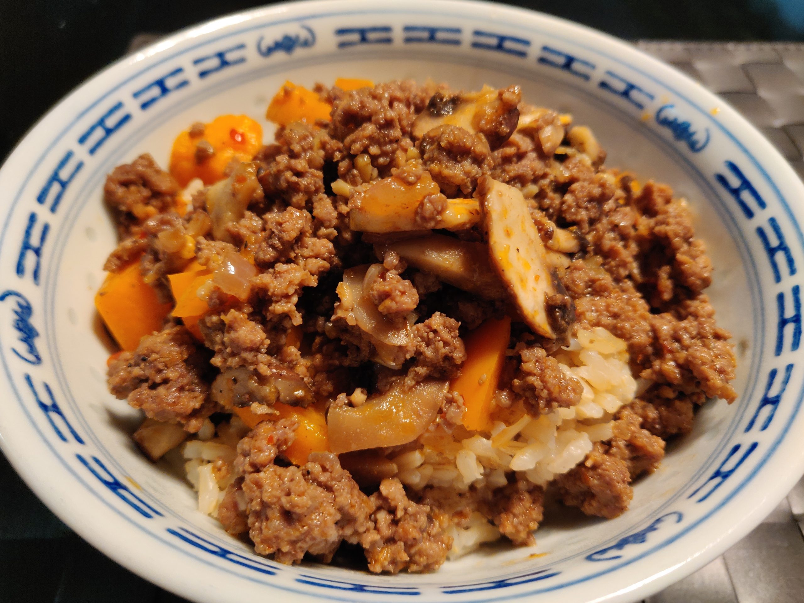 Ground beef and vegetables