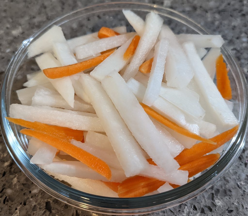 Pickled Daikon Radish and Carrots YUMMY 4 UR TUMMY